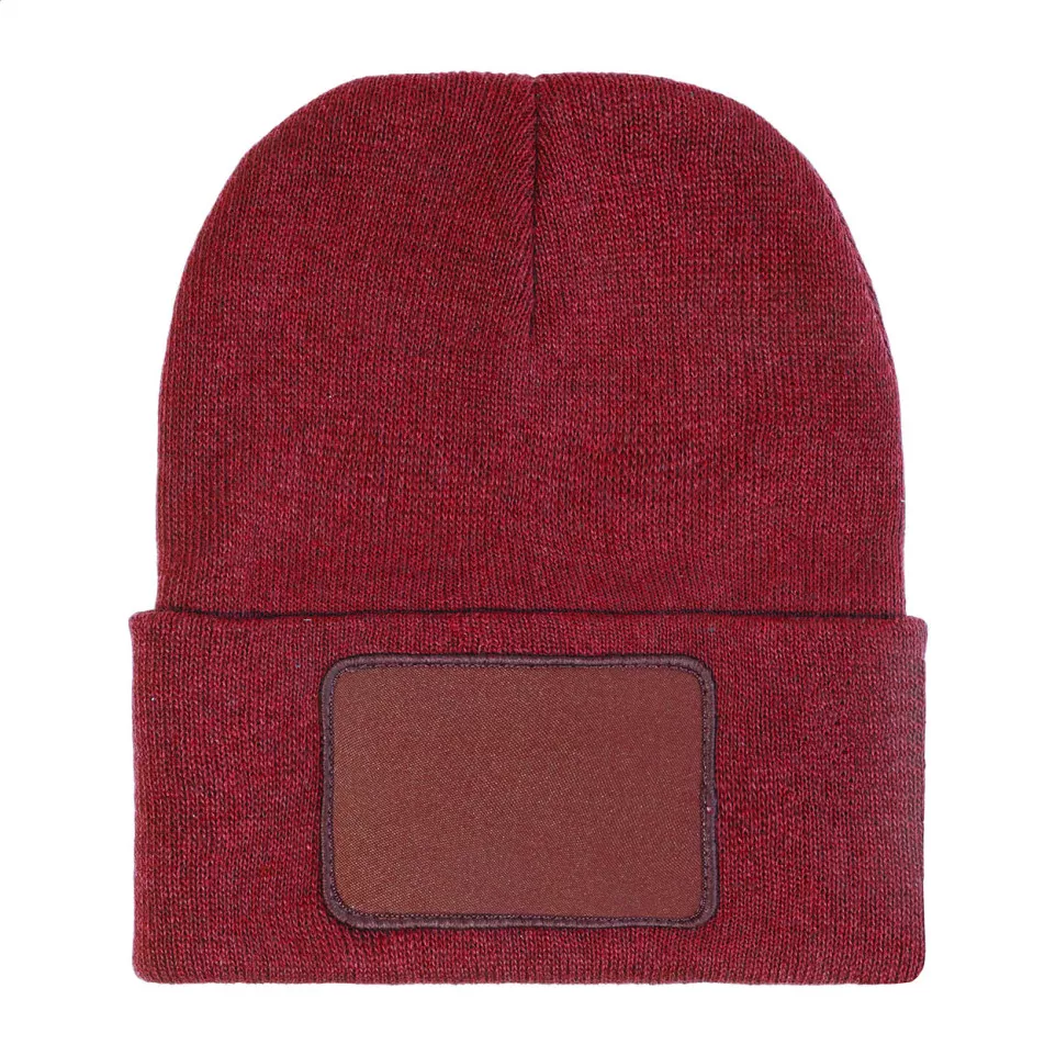 Patchie burgundy  RPET winter hat 