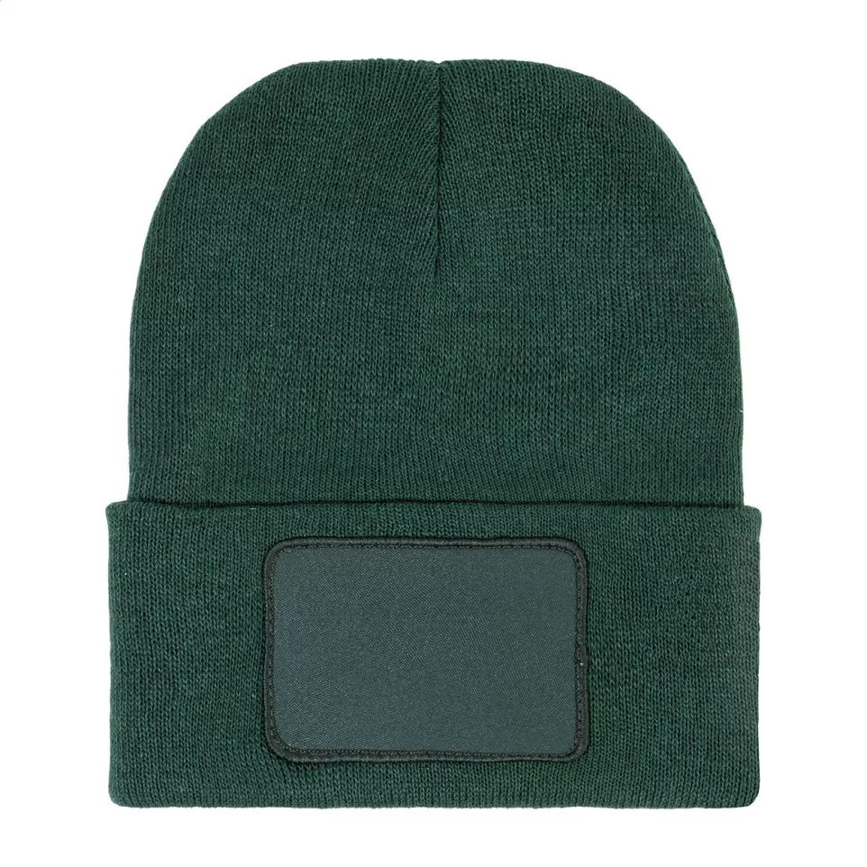 Patchie dark green  RPET winter hat 