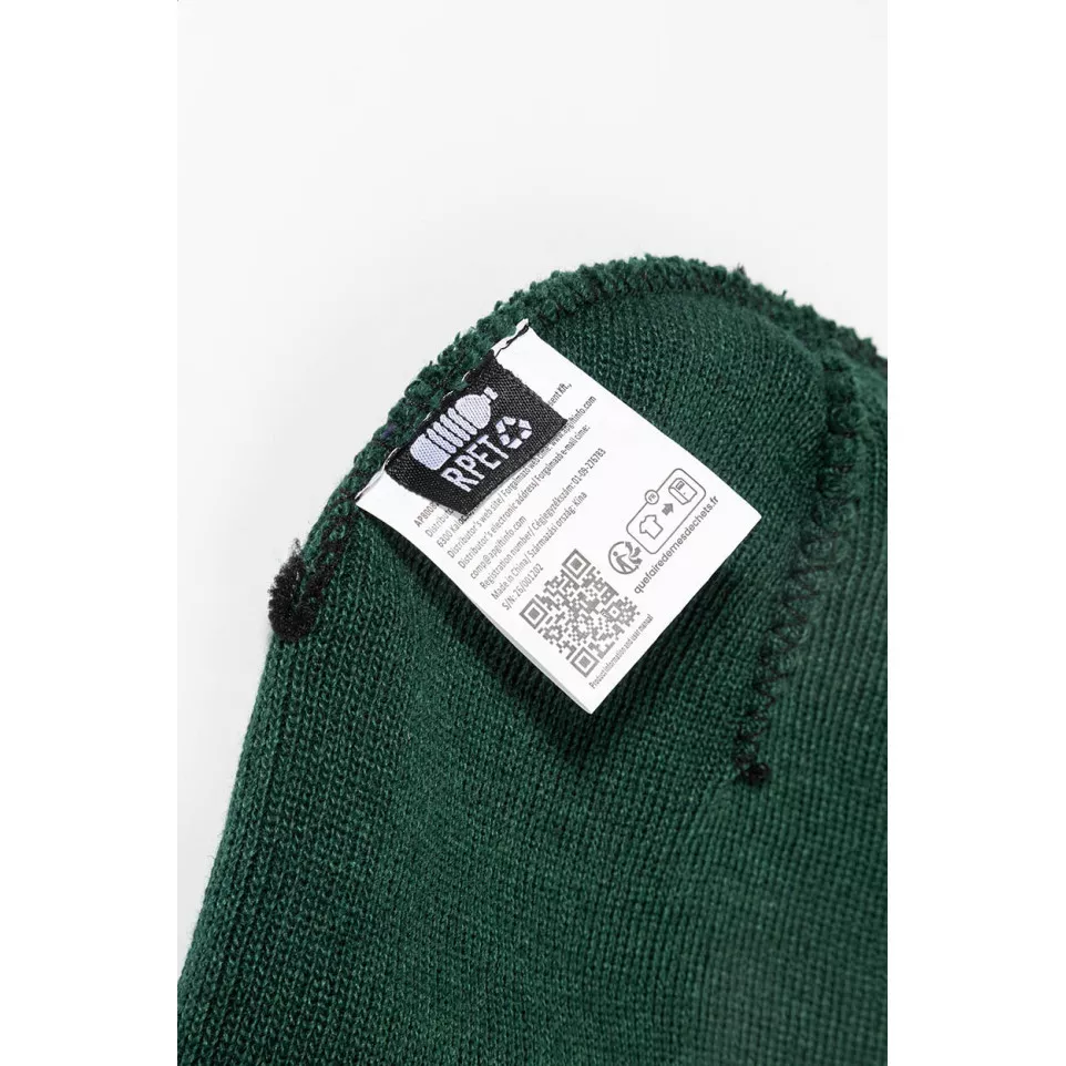 Patchie dark green  RPET winter hat 