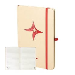 Collus A5 red  colour revealing notebook 