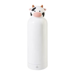ZooSip blanc  gourde isotherme pour enfants, vache 