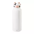 ZooSip white  kids insulated bottle, cow 