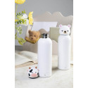 ZooSip blanc  gourde isotherme pour enfants, vache 