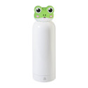 ZooSip white green kids insulated bottle, frog 