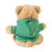 Hobear green  RPET pluh teddy bear with hoodie 