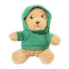 Hobear green  RPET pluh teddy bear with hoodie 