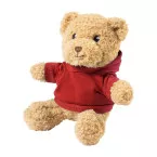 Hobear rouge  Ours en peluche en RPET avec sweat à capuche 