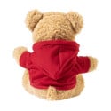Hobear rood  RPET pluh teddybeer met hoodie 