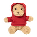 Hobear rouge  Ours en peluche en RPET avec sweat à capuche 