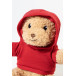 Hobear rouge  Ours en peluche en RPET avec sweat à capuche 