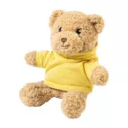Hobear jaune  Ours en peluche en RPET avec sweat à capuche 