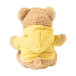 Hobear jaune  Ours en peluche en RPET avec sweat à capuche 
