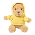 Hobear yellow  RPET pluh teddy bear with hoodie 