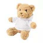 Hobear blanc  Ours en peluche en RPET avec sweat à capuche 