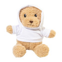 Hobear wit  RPET pluh teddybeer met hoodie 