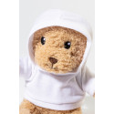 Hobear white  RPET pluh teddy bear with hoodie 