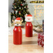 Nordflaska rood  Kerst geïsoleerde fles, Santa 