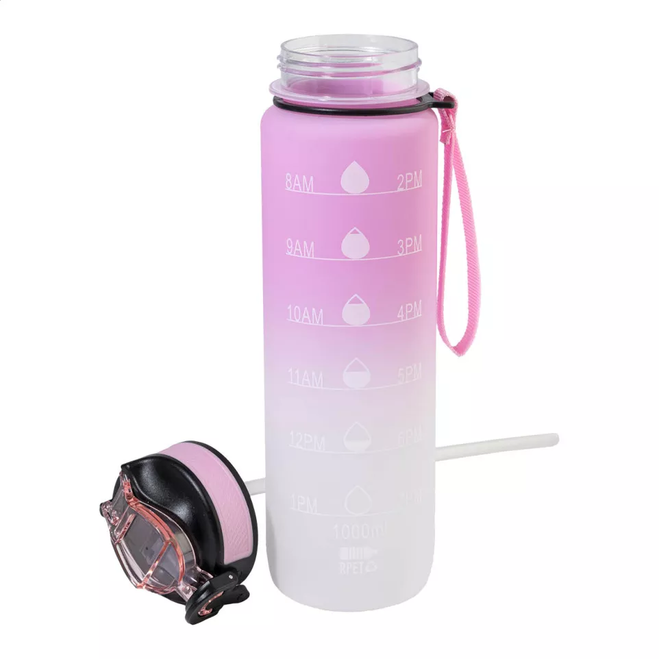 Sipgrade rose  RPET motivational bottle 