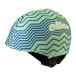 CreaHelm Slope wit  custom made skihelm cover 