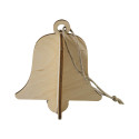 FestiCard Kraft natural  Christmas card, bell 