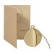 FestiCard Kraft naturelle  Carte de Noël, boule 