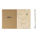 FestiCard Kraft naturelle  Carte de Noël, boule 