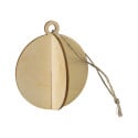 FestiCard Kraft naturelle  Carte de Noël, boule 