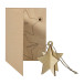 FestiCard Kraft natural  Christmas card, star 