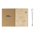FestiCard Kraft natural  Christmas card, star 
