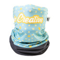 CreaScarf Winter gris  écharpe multifonctions en RPET personnalisée 