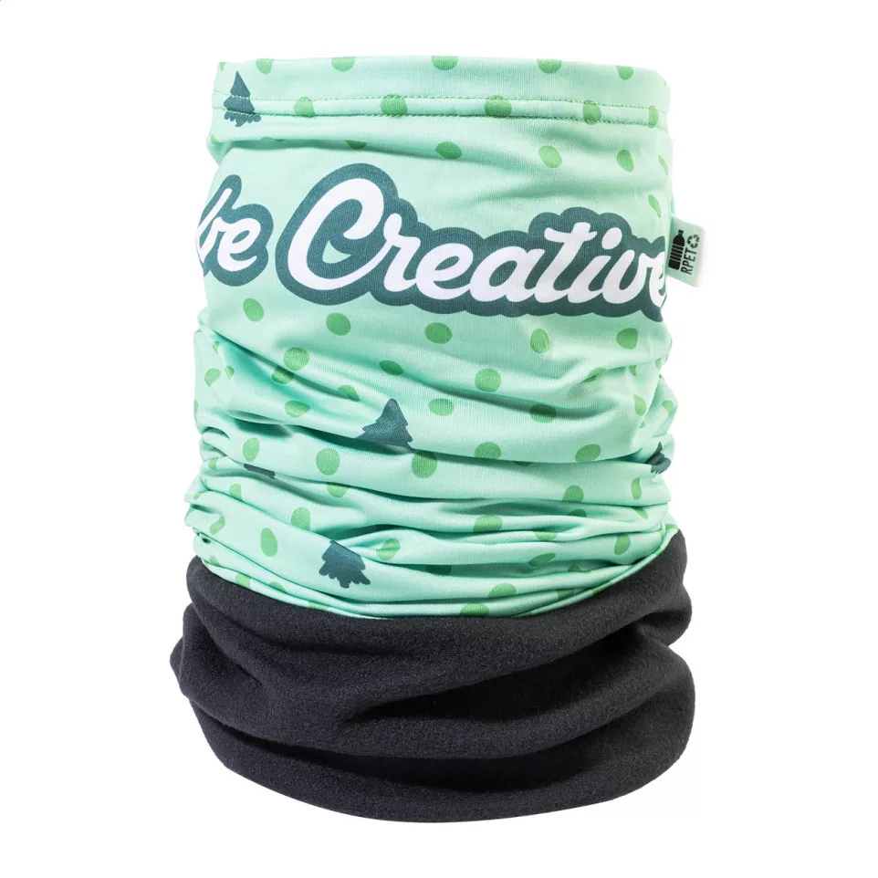 CreaScarf Winter zwart  custom RPET...