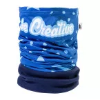CreaScarf Winter bleu  écharpe multifonctions en RPET personnalisée 