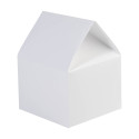 CreaBox Hut wit  huisvormige geschenkdoos 