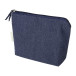 Cospex blauw  make-up tas van gerecycled katoen 