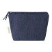 Cospex blauw  make-up tas van gerecycled katoen 