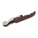 Umbria burgundy silver wine opener 