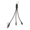 Rafob vert foncé  Porte-clés avec câble de charge USB 