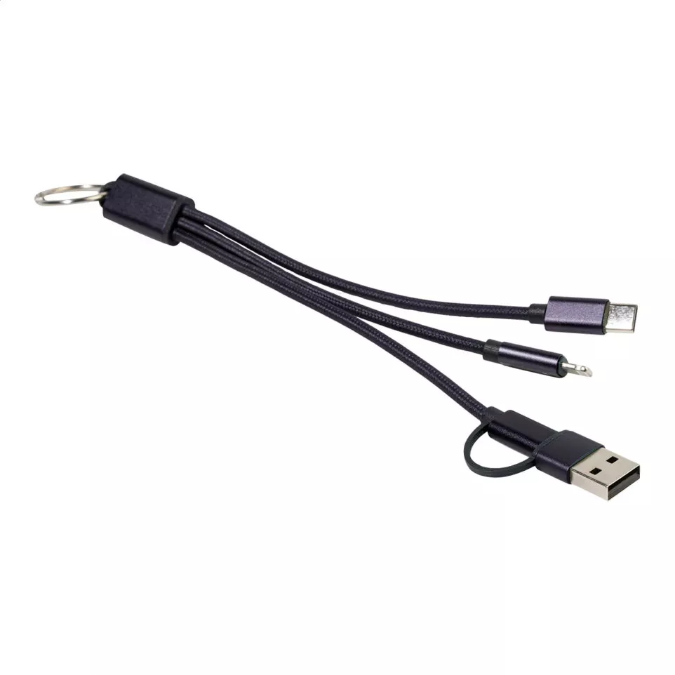 Rafob dark blue  keyring USB charger...