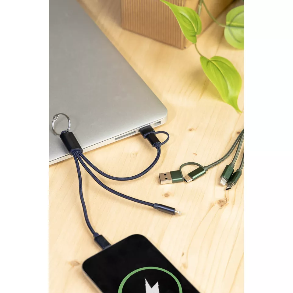 Rafob dark blue  keyring USB charger...
