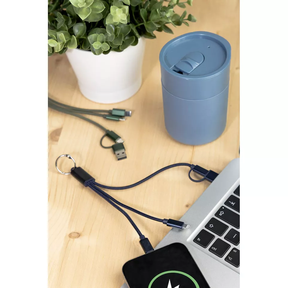 Rafob dark blue  keyring USB charger...