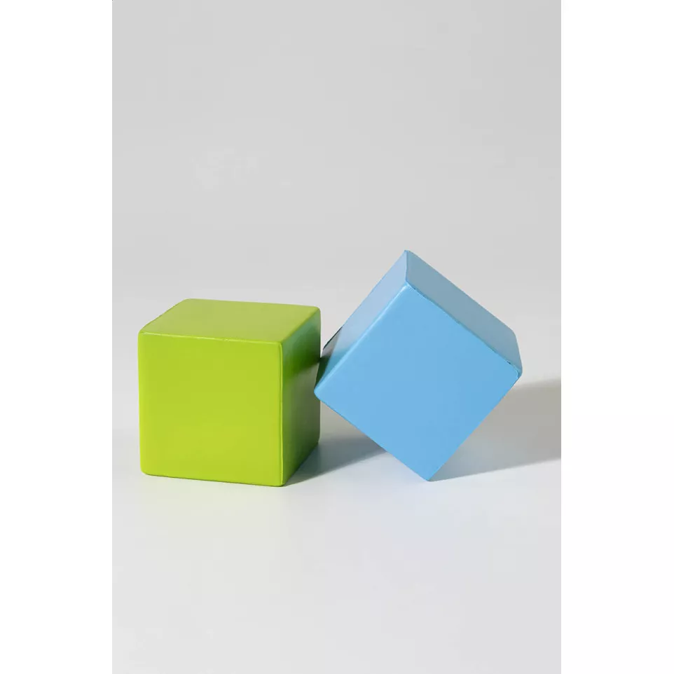 Cubix lime green  antistress ball 