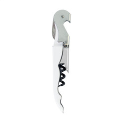 Umbria white silver wine opener 