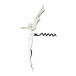 Umbria white silver wine opener 