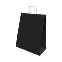 Papbag S noir  Sac cadeau en papier, petit format 