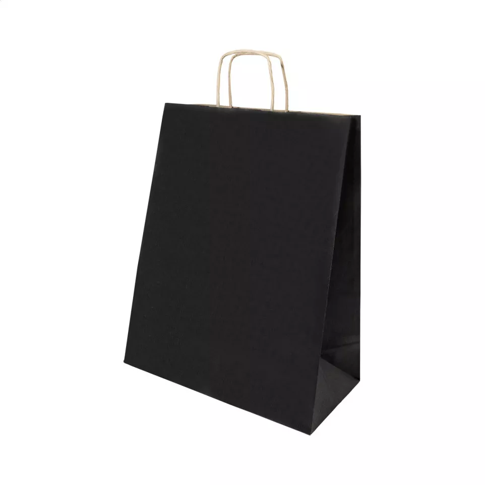 Papbag S noir  Sac cadeau en papier,...