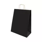 Papbag S noir  Sac cadeau en papier, petit format 