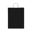 Papbag S noir  Sac cadeau en papier, petit format 