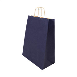 Papbag S bleu foncé  Sac cadeau en papier, petit format 