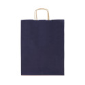 Papbag S bleu foncé  Sac cadeau en papier, petit format 