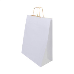 Papbag S white  paper gift bag, small 